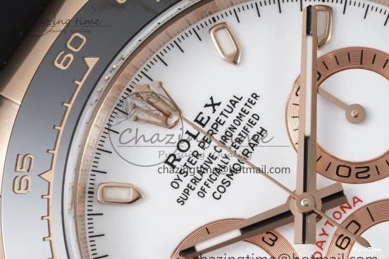 MiroTime 0115 Tailored Daytona 116515 BTF 1:1 Best Edition White Dial on Oysterflex Rubber Strap SA4130 V 2262